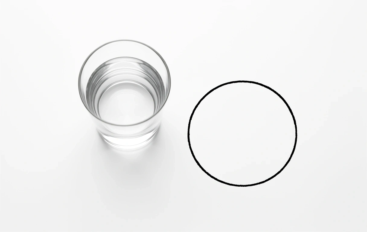 Compoziție minimalistă cu apă curată